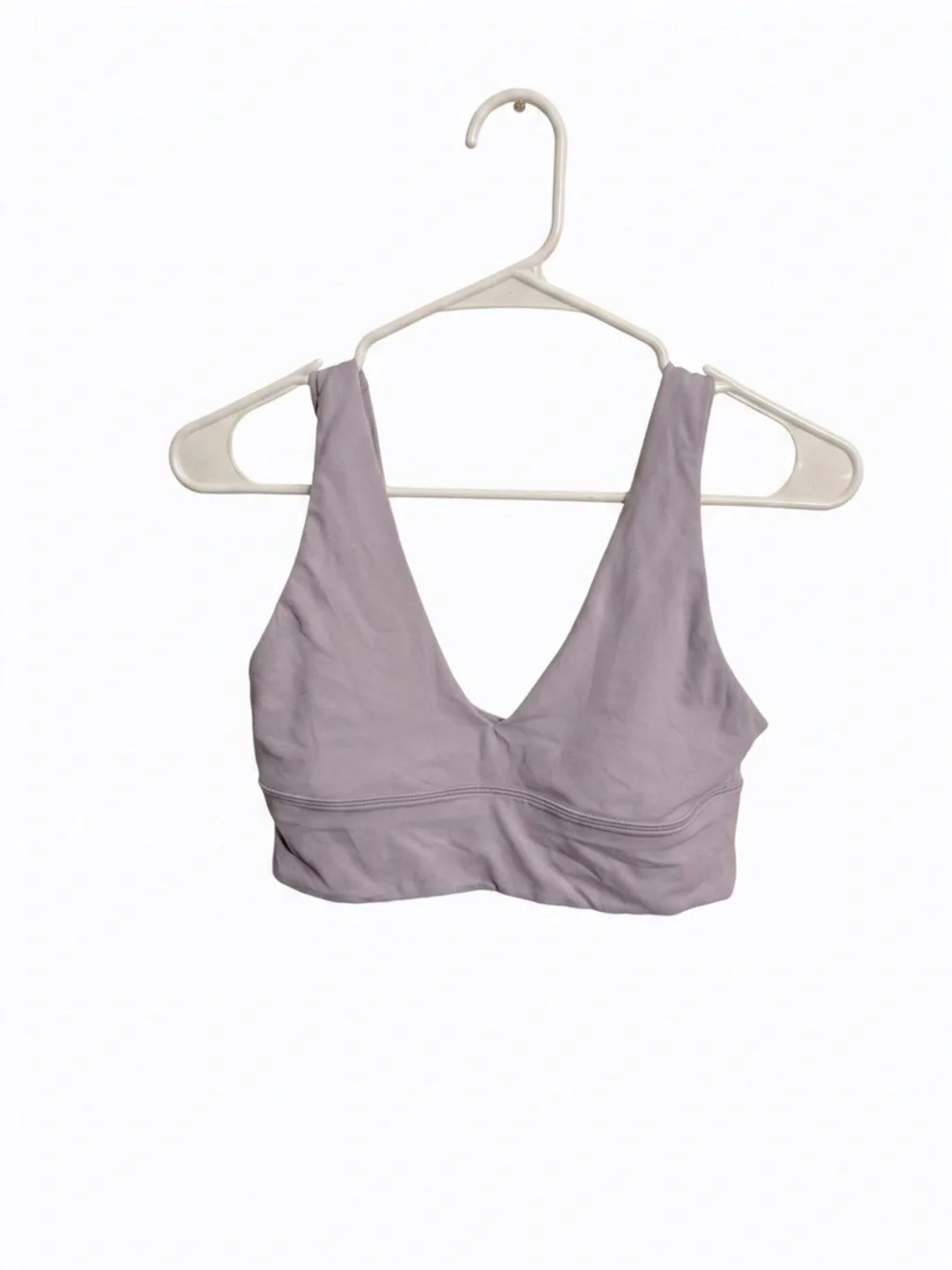 Lululemon Athletica V-Neck Align Bra In Lavender Frost- Size 8